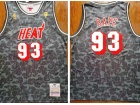 BAPE x Mitchell & Ness Miami Heat #93 Bape Black Jersey