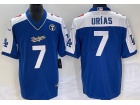 Los Angeles Dodgers #7 Julio Urias Blue Football Jersey