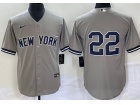 New York Yankees #22 Grey Cool Base Jersey