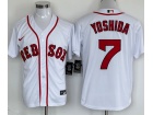 Nike Boston Red Sox #7 Masataka Yoshida White Cool Base Jersey