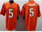 Cincinnati Bengals #5 Tee Higgins Orange Vapor Limited Jersey