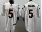 Cincinnati Bengals #5 Tee Higgins White Vapor Limited Jersey