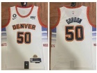 Denver Nuggets #50 Aaron Gordon Champion White Champion MVP Jersey