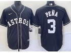 Houston Astros #3 Jeremy Pena Black Turn Back Jersey