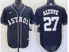 Houston Astros #27 Jose Altuve Black Turn Back Jersey