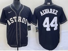 Houston Astros #44 Yordan Alvarez Black Turn Back Jersey