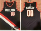 Nike Portland Trail Blazers #00 Scoot Henderson Black Jersey