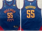 Denver Nuggets# 55 Dikembe Mutombo Blue Mile High 2022-23 City Jersey