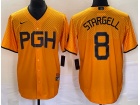 Pittsburgh Pirates #8 Willie Stargell Yellow City Cool Base Jersey