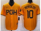 Pittsburgh Pirates #10 Bryan Reynolds Yellow City Cool Base Jersey