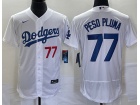 Nike Los Angeles Dodgers #77 Peso Pluma White Flexbase Jersey