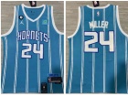 Jordan Charlotte Hornets #24 Brandon Miller Teal Jerseys