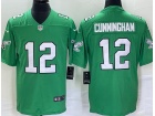 Philadelphia Eagles #12 Randall Cunningham Apple Green Throwback Limited Jersey