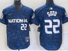 San Diego Padres #22 Juan Soto Blue 2023 All Star Jerseys