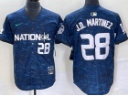 Los Angeles Dodgers #28 J.D. Martinez Blue 2023 All Star Jerseys