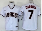 Arizona Diamondbacks #7 Corbin Carroll White Cool Base Jersey