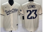 Minnesota Twins #23 Cory Lewis Cream Cool Base Jersey