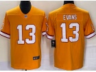 Tampa Bay Buccaneers #13 Mike Evans Orange Throwback Limited Jersey