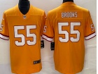 Tampa Bay Buccaneers #55 Derrick Brooks Orange Throwback Limited Jersey