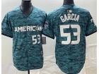 Texas Rangers #53 Adolis Garcia Green 2023 All Star Jerseys