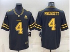 Dallas Cowboys #4 Dak Prescott Black Golden 3rd Limited Jersey