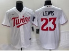 Minnesota Twins #23 Cory Lewis White Cool Base Jersey