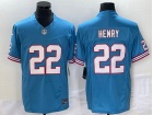 Tennessee Titans #22 Derrick Henry Baby Blue Throwback Vapor F.U.S.E. Limited Jersey