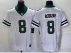 New York Jets #8 Aaron Rodgers White Legacy Vapor F.U.S.E. Limited Jersey