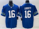 Seattle Seahawks #16 Tyler Lockett Blue Throwback Vapor F.U.S.E. Limited Jersey