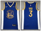 Golden State Warriors #3 Chris Paul Blue Jersey