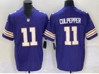 Minnesota Vikings #11 Daunte Culpepper Purple Throwback Limited Jersey