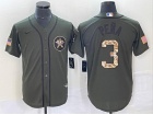 Houston Astros #3 Jeremy Pena Green Salute to Service Jersey