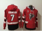 Atlanta Falcons #7 Bijan Robinson Red Hoodies