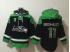 Seattle Seahawks #11 Jaxon Smith-Njigba Navy Blue/Green Hoodie