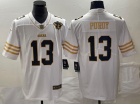 San Francisco 49ers #13 Brock Purdy White With Golden Name Limited Jersey