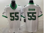 Philadelphia Eagles #55 Brandon Graham White Throwback Limited Jersey