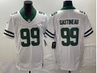 New York Jets #99 Mark Gastineau White Throwback Limited Jersey