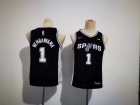 Youth San Antonio Spurs #1 Victor Wembanyama Black Jersey