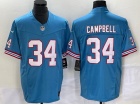 Tennessee Titans #34 Chance Campbell Baby Blue Throwback Vapor F.U.S.E. Limited Jersey