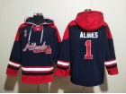 Atlanta Braves #1 Ozzie Albies Blue Hoodie