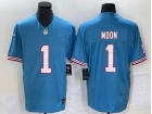 Tennessee Titans #1 Warren Moon Baby Blue Throwback Vapor F.U.S.E. Limited Jersey