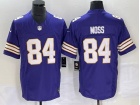 Minnesota Vikings #84 Randy Moss Purple Throwback Limited Jersey