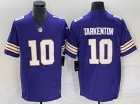 Minnesota Vikings #10 Fran Tarkenton Purple Throwback Limited Jersey