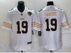 San Francisco 49ers #19 Deebo Samuel White Golden Limited Jersey