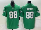 Philadelphia Eagles #88 Dallas Goedert Green Throwback Limited Jersey