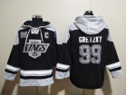 Los Angeles Kings #99 Wayne Gretzky Black KINGS Hoodie