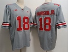 Ohio State Buckeyes #18 Marvin Harrison Jr Grey Limited Jersey