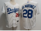 Los Angeles Dodgers #28 J.D. Martinez White Flexbase Jerseys