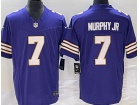 Minnesota Vikings #7 Byron Murphy Jr Purple Throwback Limited Jersey