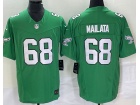 Philadelphia Eagles #68 Jordan Mailata Kelly Green Limited Jersey